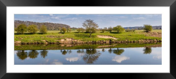 River Ribble panorama Framed Mounted Print by Jason Wells