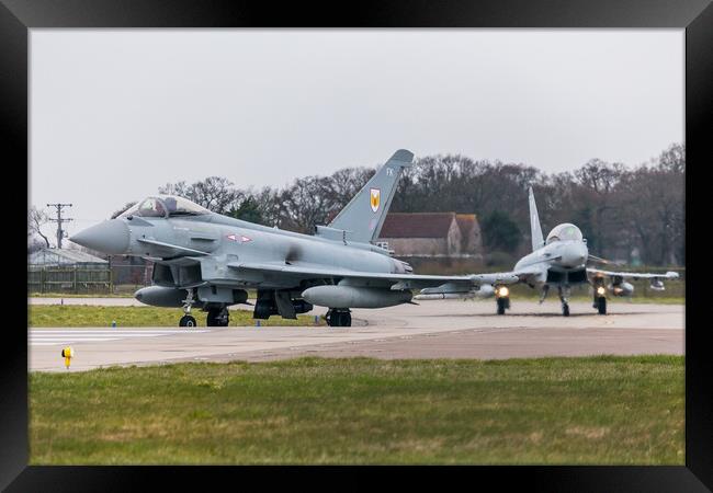 RAF Typhoon FGR4 duo Framed Print by Jason Wells