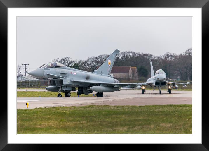 RAF Typhoon FGR4 duo Framed Mounted Print by Jason Wells