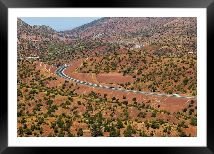 Highway to Marrakesh Framed Mounted Print by Jason Wells
