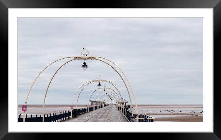 Deserted Southport Pier Framed Mounted Print by Jason Wells