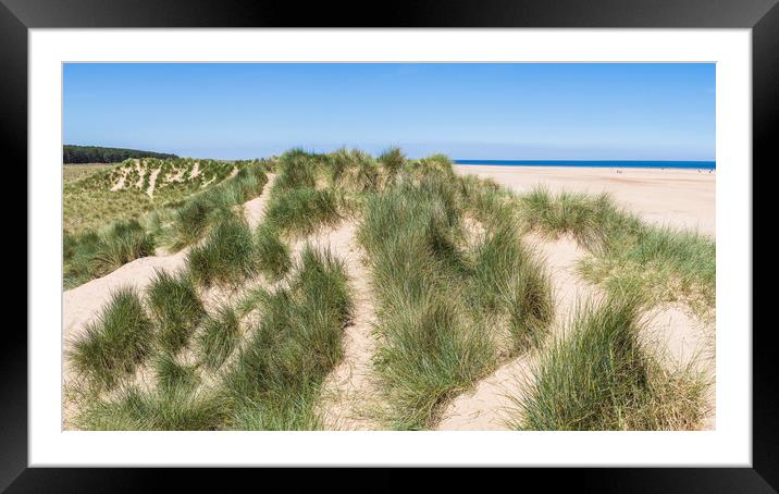 Sand dunes on Holkham beach Framed Mounted Print by Jason Wells