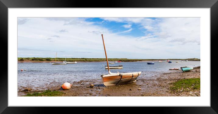 Burnham Overy Staithe panorama Framed Mounted Print by Jason Wells