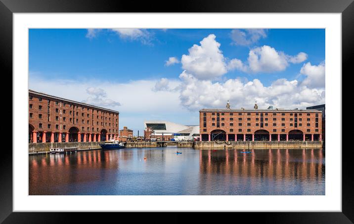 Albert Dock panorama Framed Mounted Print by Jason Wells