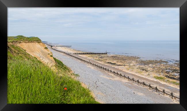 West Runton beach panorama Framed Print by Jason Wells