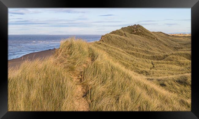 Formby sand dunes  Framed Print by Jason Wells