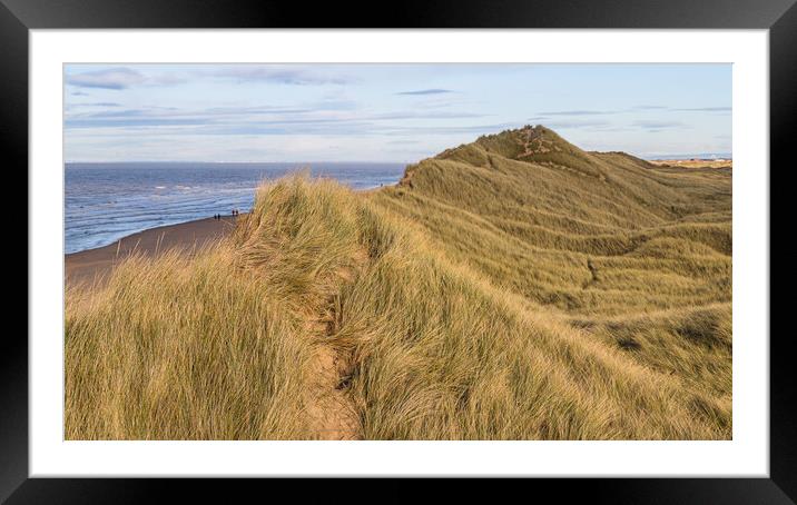Formby sand dunes  Framed Mounted Print by Jason Wells