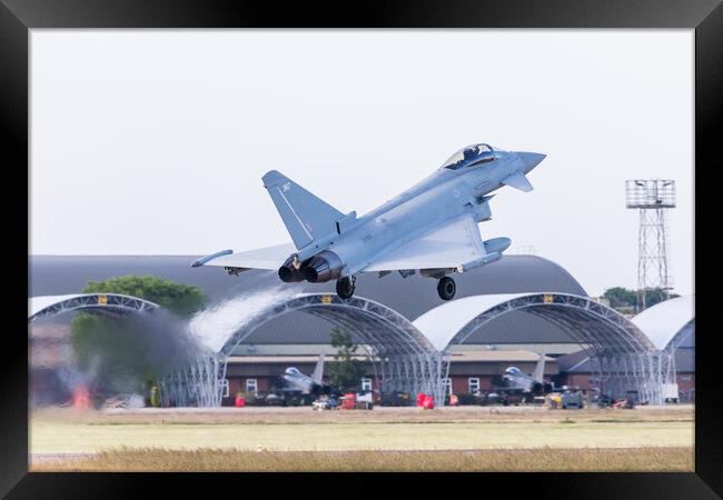 Eurofighter Typhoon taking off Framed Print by Jason Wells