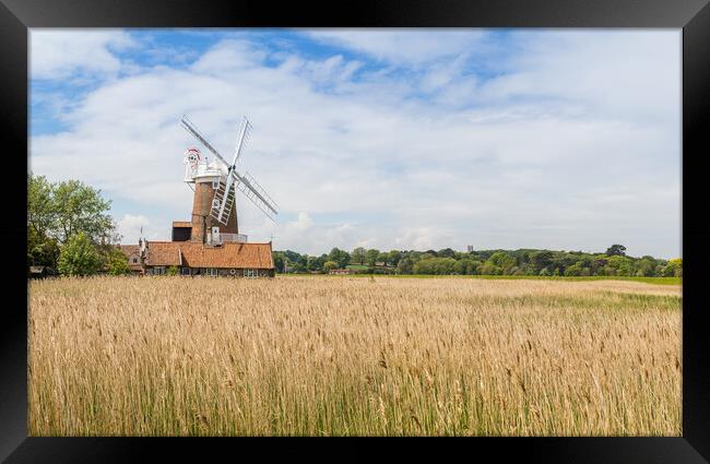 Cley Windmill panorama Framed Print by Jason Wells