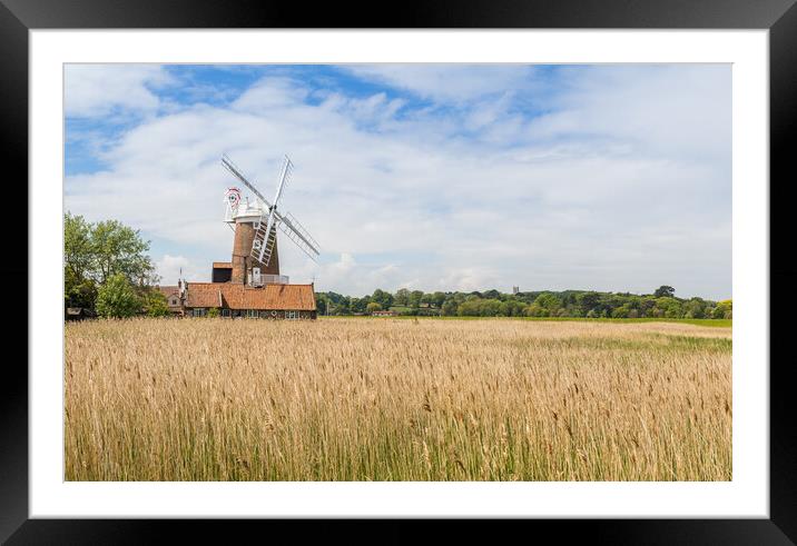 Cley Windmill panorama Framed Mounted Print by Jason Wells