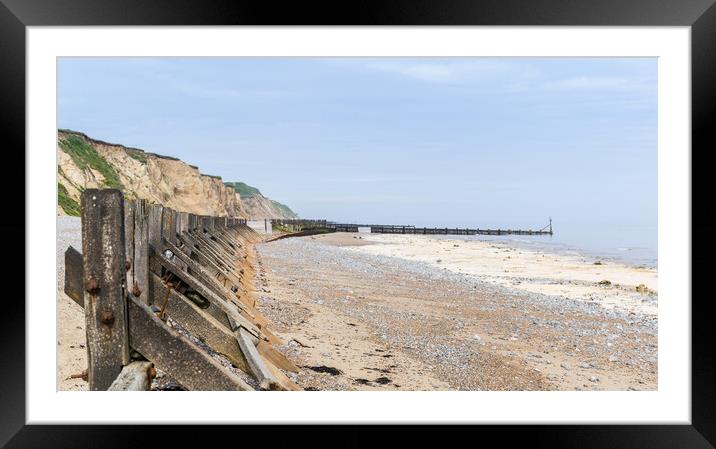 West Runton beach panorama Framed Mounted Print by Jason Wells
