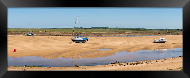 Boats at Wells next the Sea Framed Print by Jason Wells