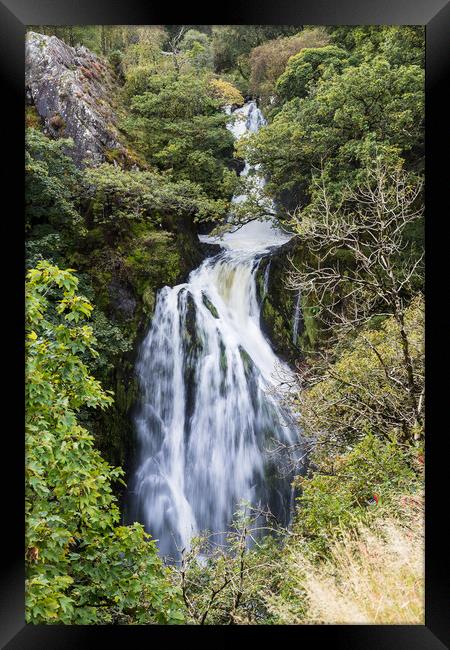 Ceunant Mawr Waterfall Framed Print by Jason Wells