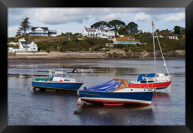 Trio of boats at Abersoch Framed Print by Jason Wells