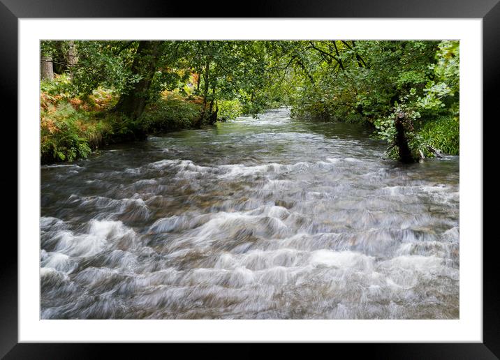 Water flowing towards Llyn Padarn Framed Mounted Print by Jason Wells