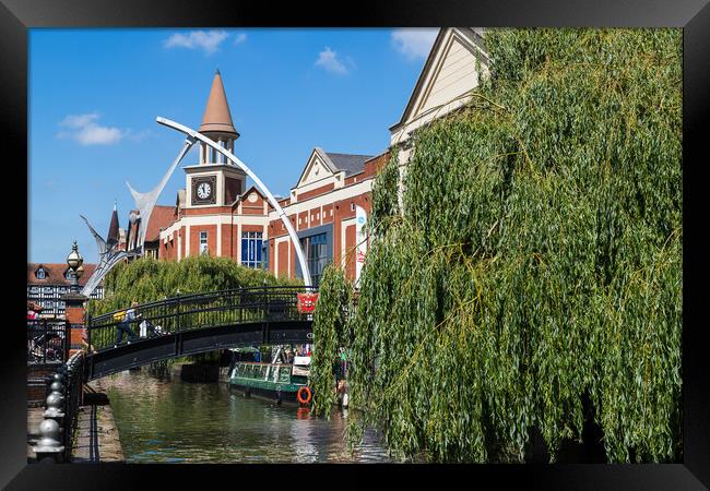 The Empowerment Statue over the River Witham Framed Print by Jason Wells