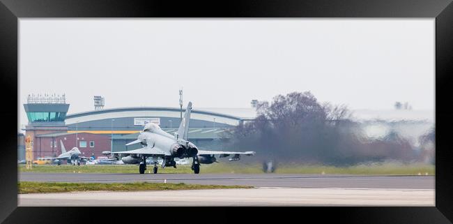 Letterbox crop of a Typhoon duo Framed Print by Jason Wells