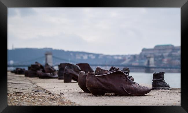 Shoes on the Danube Bank Framed Print by Jason Wells