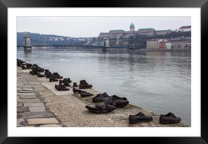 Shoes on the Danube Bank Framed Mounted Print by Jason Wells