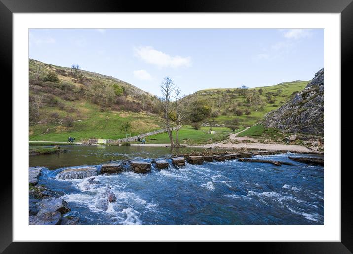 Tourists exploring Dovedale Framed Mounted Print by Jason Wells