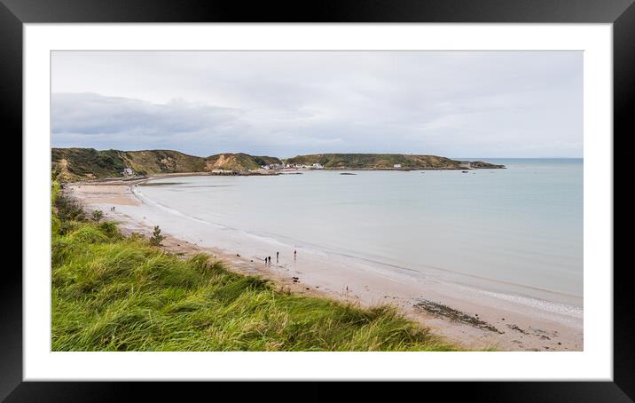 Morfa Nefyn beach panorama Framed Mounted Print by Jason Wells