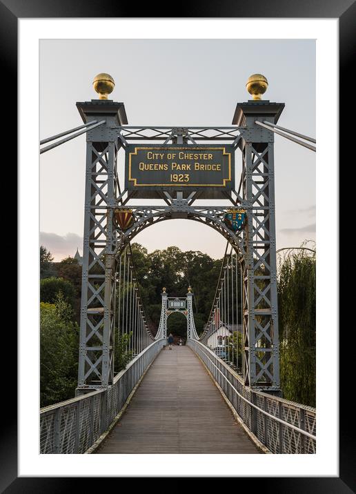 Looking along the Queens Park Bridge Framed Mounted Print by Jason Wells