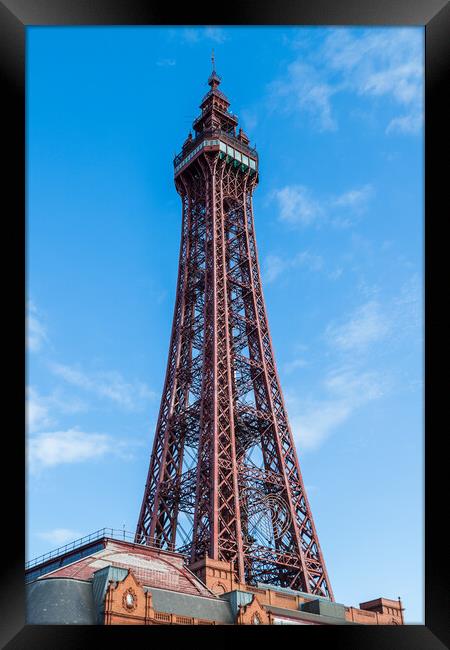 Blackpool Tower high above the skyline Framed Print by Jason Wells