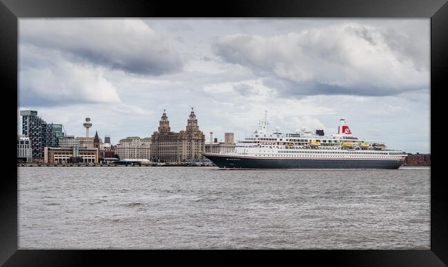 MV Boudicca departing Liverpool Framed Print by Jason Wells