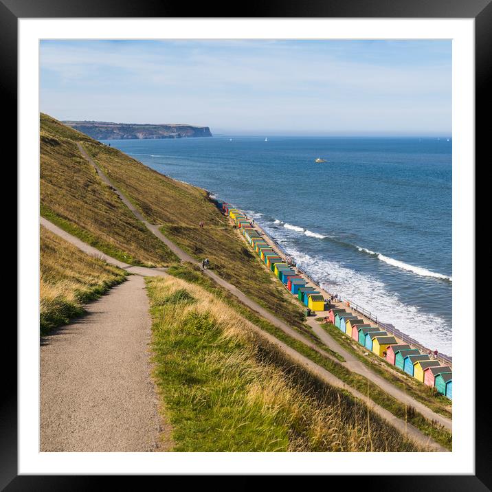 Whitby coast panorama Framed Mounted Print by Jason Wells