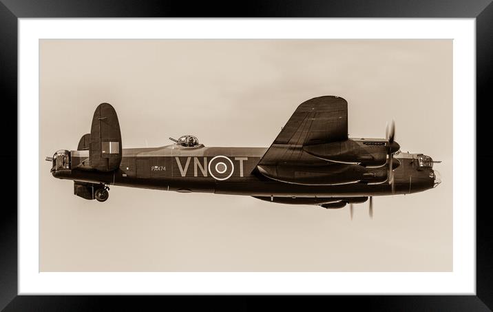 Closeup of the Lancaster bomber Framed Mounted Print by Jason Wells