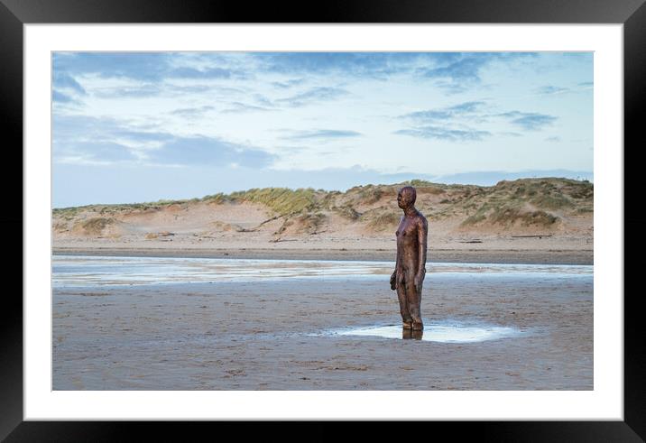 Iron Man in front of the sand dunes Framed Mounted Print by Jason Wells