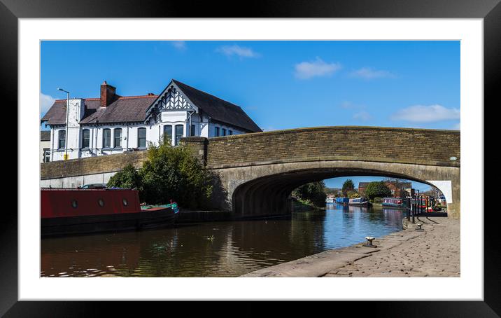 Cobbles next to the Leeds Liverpool canal Framed Mounted Print by Jason Wells