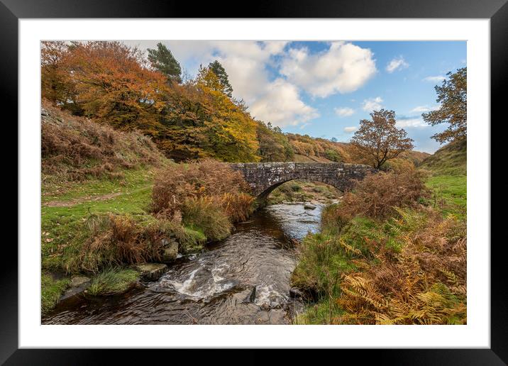 River Dane flowing to Three Shires Head Framed Mounted Print by Jason Wells
