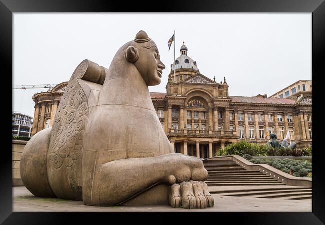 Guardian statue in Victoria Square Framed Print by Jason Wells
