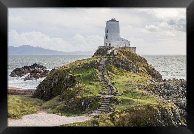 Steps lead up to the Big Tower Framed Print by Jason Wells