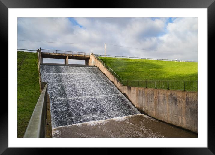 Looking up at the Carr Mill Dam Framed Mounted Print by Jason Wells