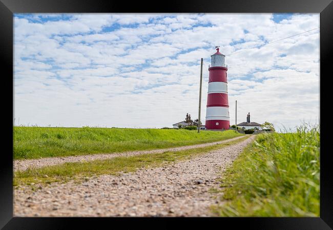 Pathway to Happisburgh lighthouse Framed Print by Jason Wells