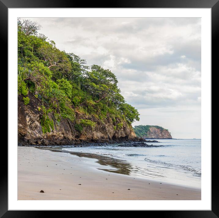 Rugged coastline of Costa Rica Framed Mounted Print by Jason Wells