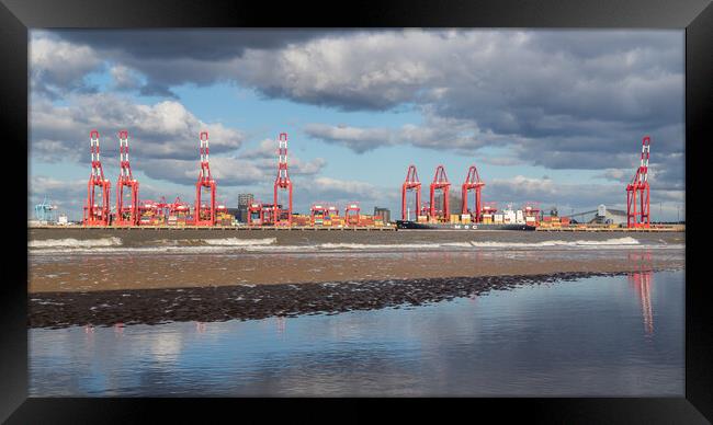 Reflections of Liverpool Dock Framed Print by Jason Wells