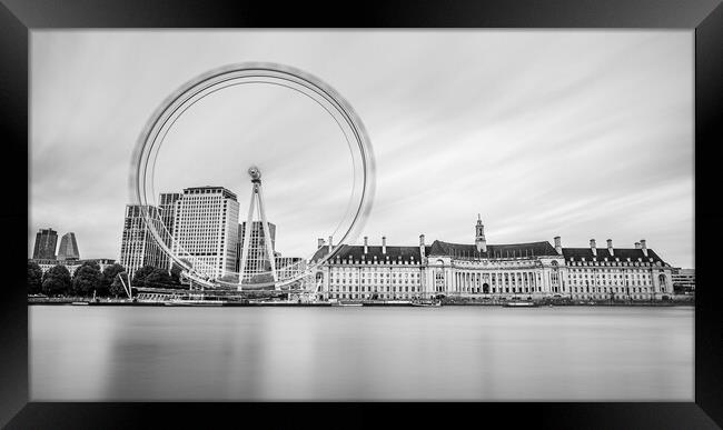 London Eye spinning on the Southbank Framed Print by Jason Wells