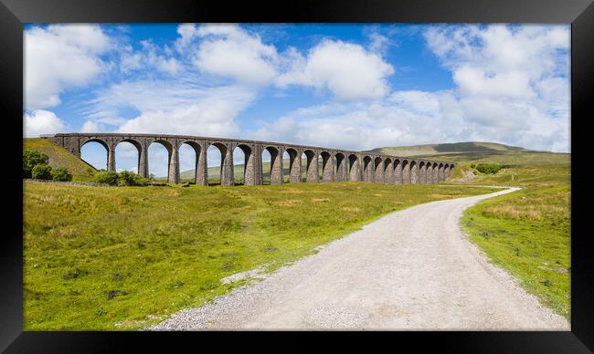 Pathway to Ribblehead Viaduct Framed Print by Jason Wells