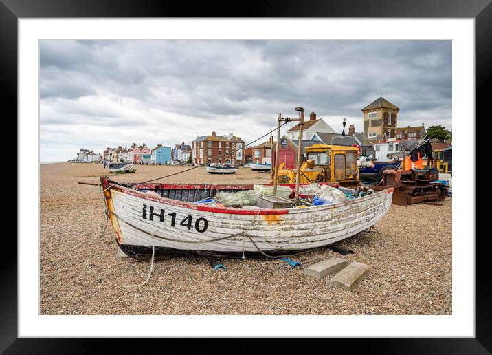 Colours of Aldeburgh Beach Framed Mounted Print by Jason Wells