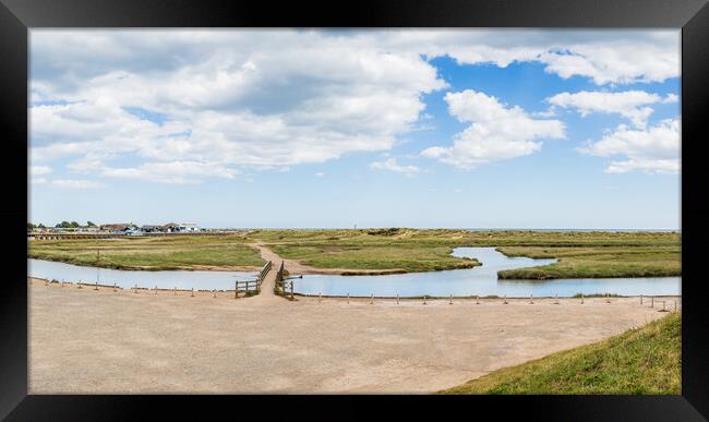 Footbridge over Walberswick Framed Print by Jason Wells