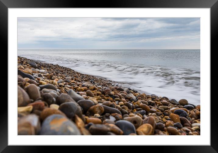 Aldeburgh Beach at low tide Framed Mounted Print by Jason Wells