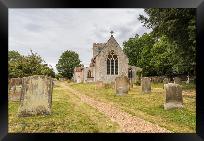 Pathway to St Mary's Church Framed Print by Jason Wells