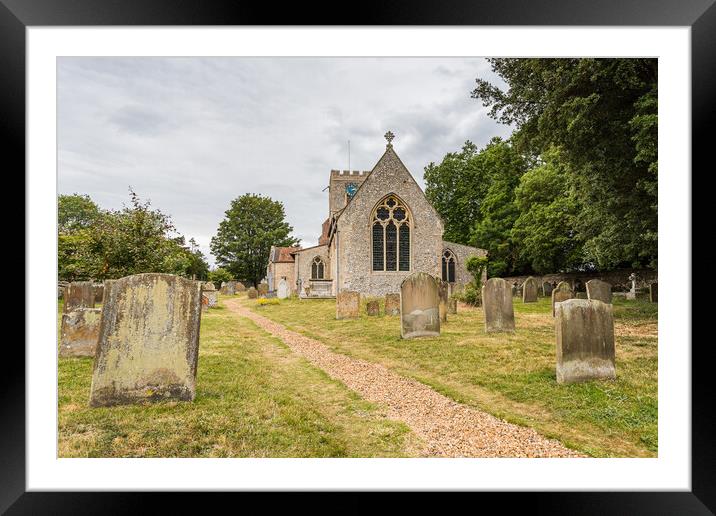 Pathway to St Mary's Church Framed Mounted Print by Jason Wells
