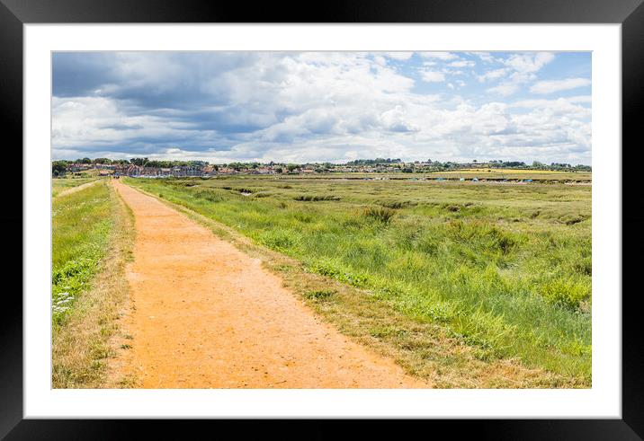 Blakeney Quay walkway Framed Mounted Print by Jason Wells