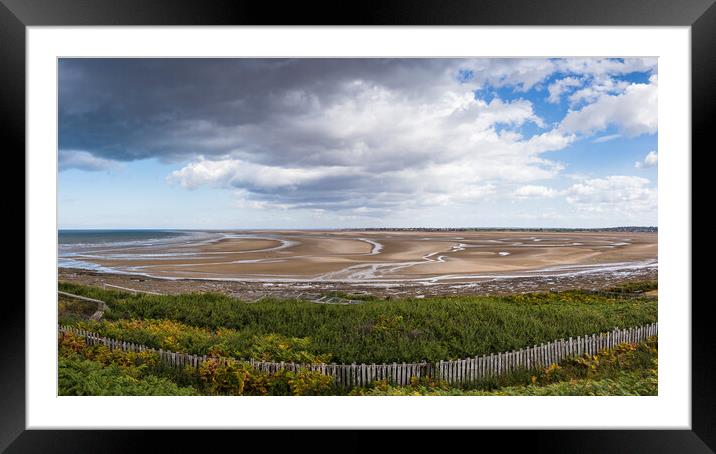 Holylake beach panorama  Framed Mounted Print by Jason Wells