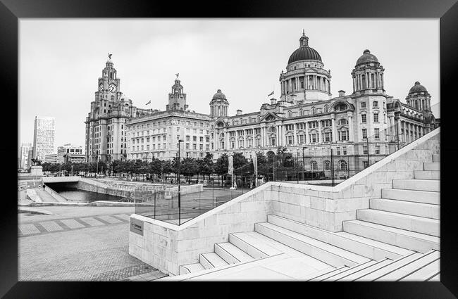 Modern steps down to the Three Graces Framed Print by Jason Wells