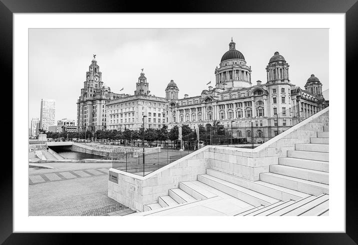 Modern steps down to the Three Graces Framed Mounted Print by Jason Wells